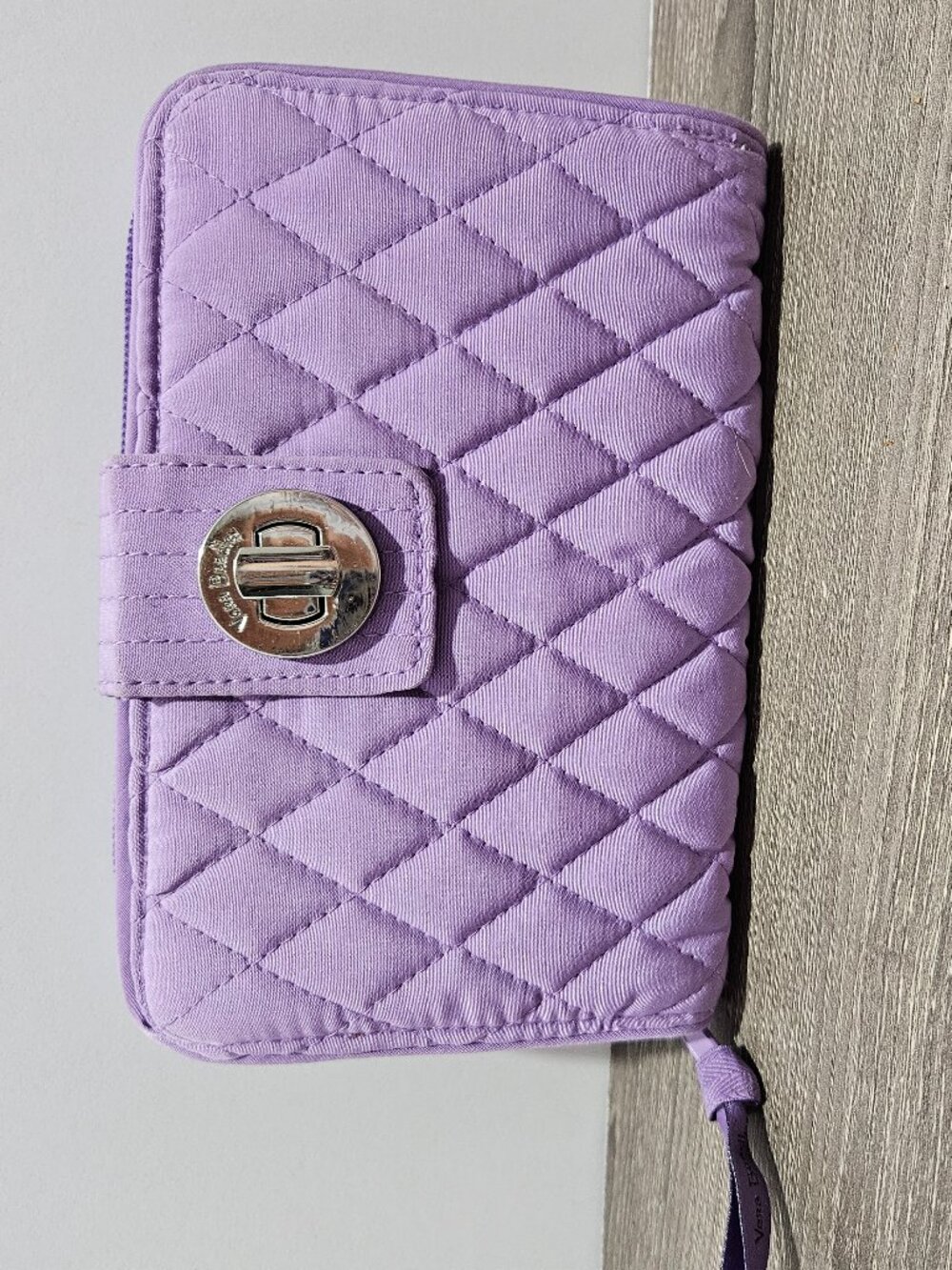 Vera Bradley Lavender Turnlock Wallet